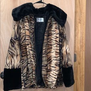 faux tiger jacket